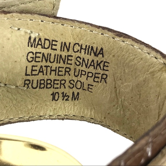 Michael Kors Niki Genuine Snakeskin Strappy Heels - Picture 8 of 8